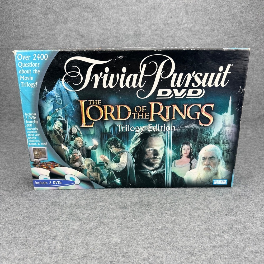 Parker Brothers Trivial Pursuit DVD Lord of the Rings Trilogy Edition Board Game